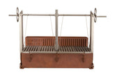 Somerset Grill Co - GRANDE COR-TEN GRILL WITH WOODSTORE